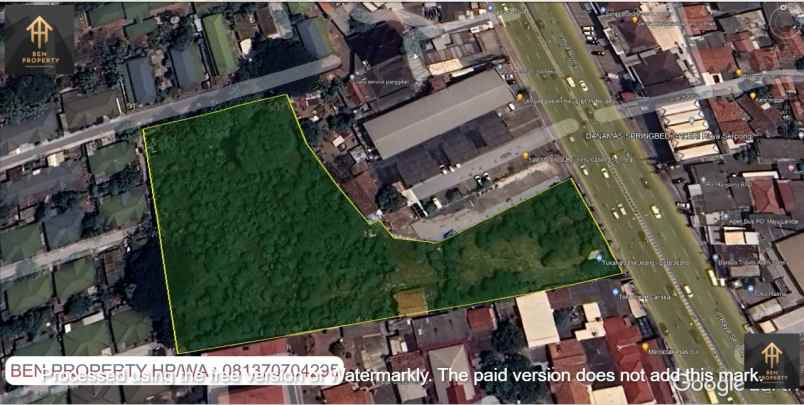 dijual tanah jl raya serpong pondok