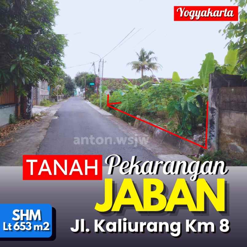 dijual tanah jl sunan ampel jaban