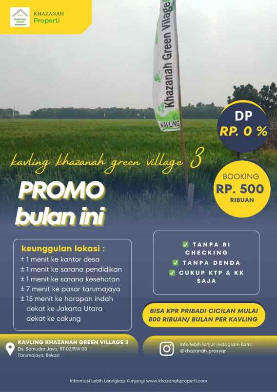 dijual tanah kavling murah dekat jakarta