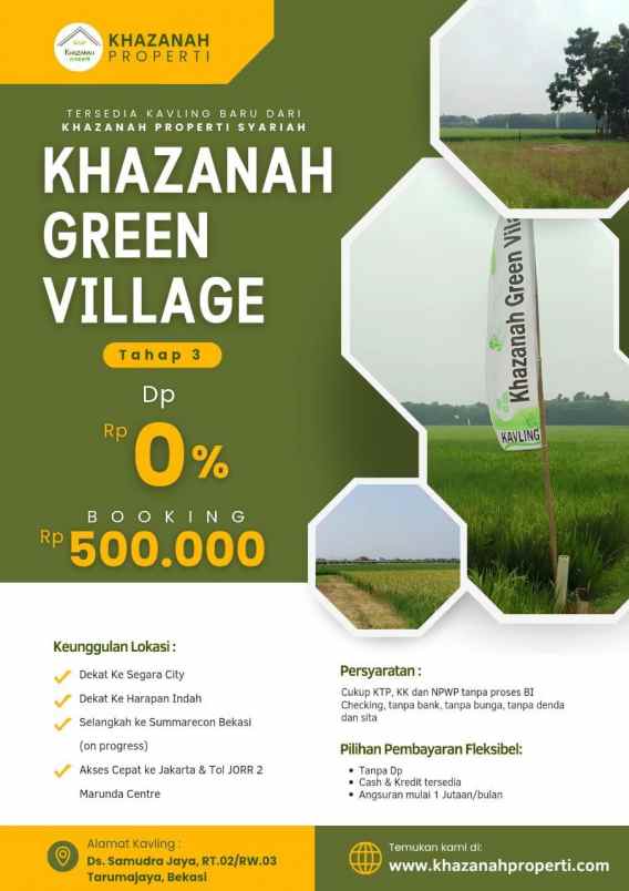 dijual tanah kavling murah dekat jakarta