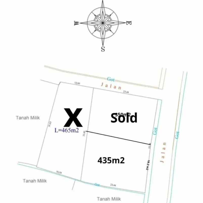 dijual tanah kayu tulang utara