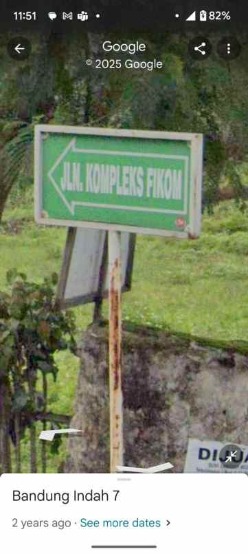 dijual tanah komp perumahan fikom unpad