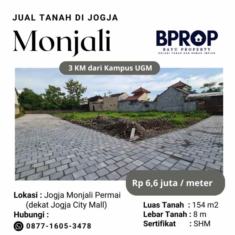 dijual tanah monjali