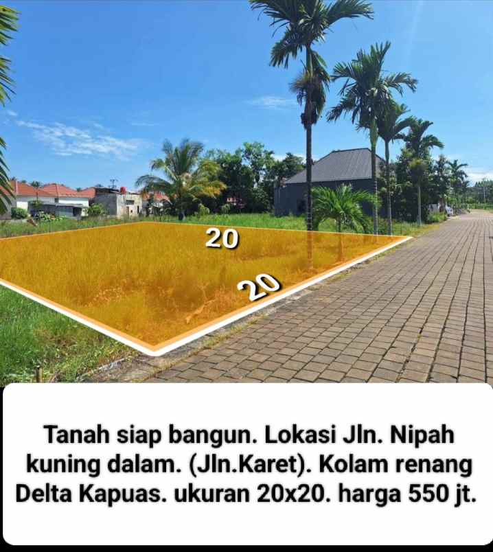 dijual tanah nipah kuning dalam