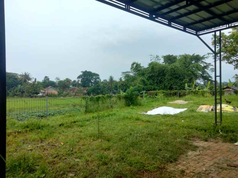 dijual tanah sudah ada bangunan gajebo saung di beber