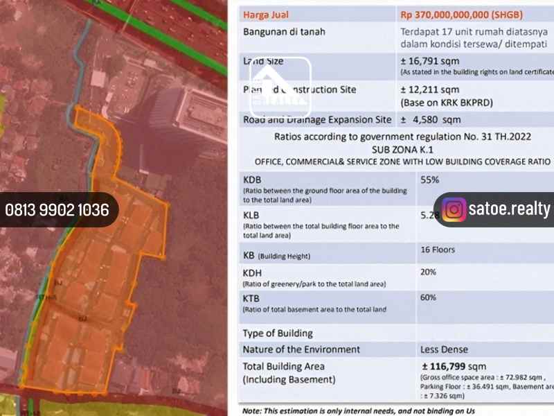 dijual tanah tb simatupang kebagusan