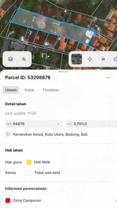 dijual tanah umalas