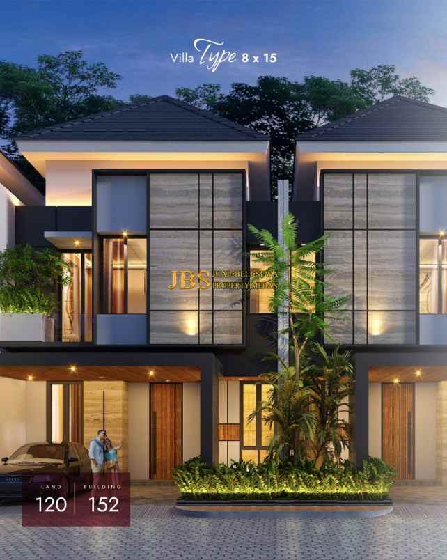 dijual villa pacific palace jalan besar