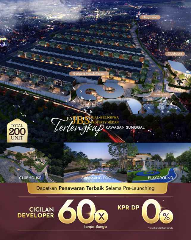 dijual villa pacific palace jalan besar