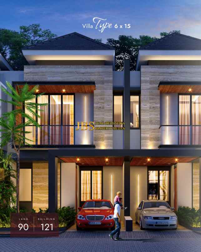 dijual villa pacific palace jalan besar