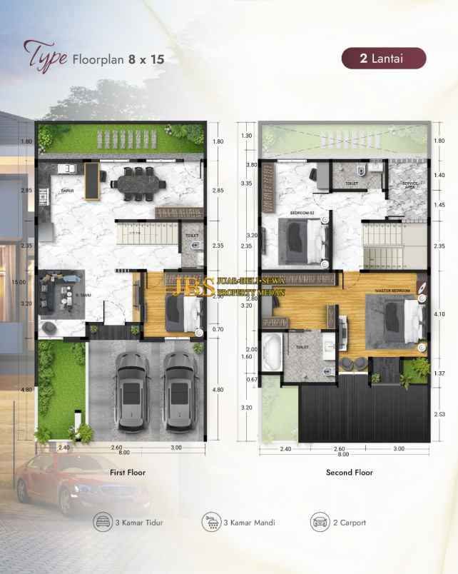 dijual villa pacific palace jalan besar