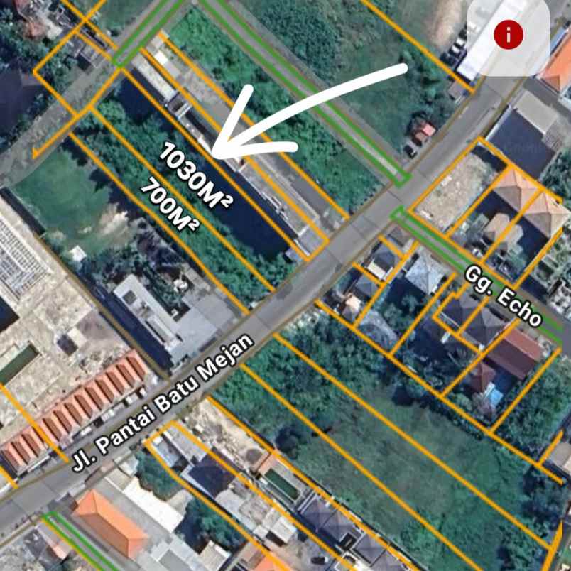 disewakan tanah pantai batu mejan