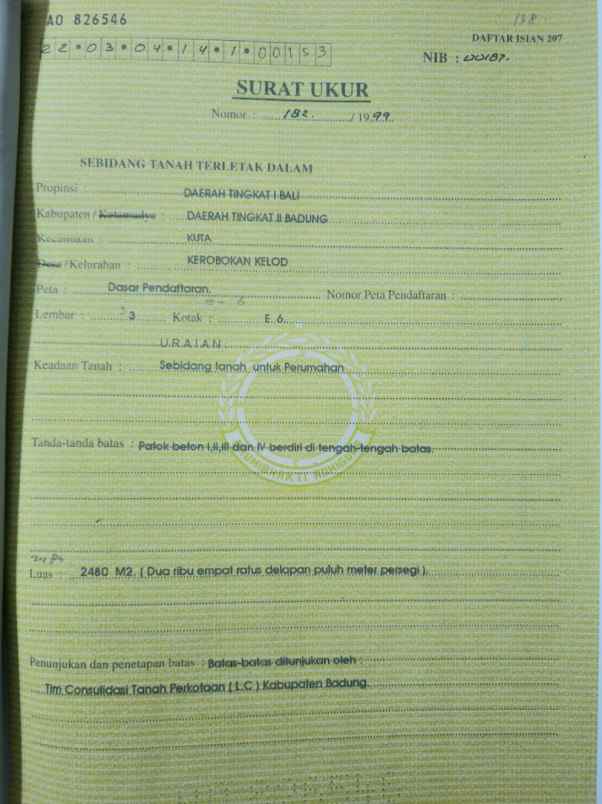 disewakan tanah teuku umar barat