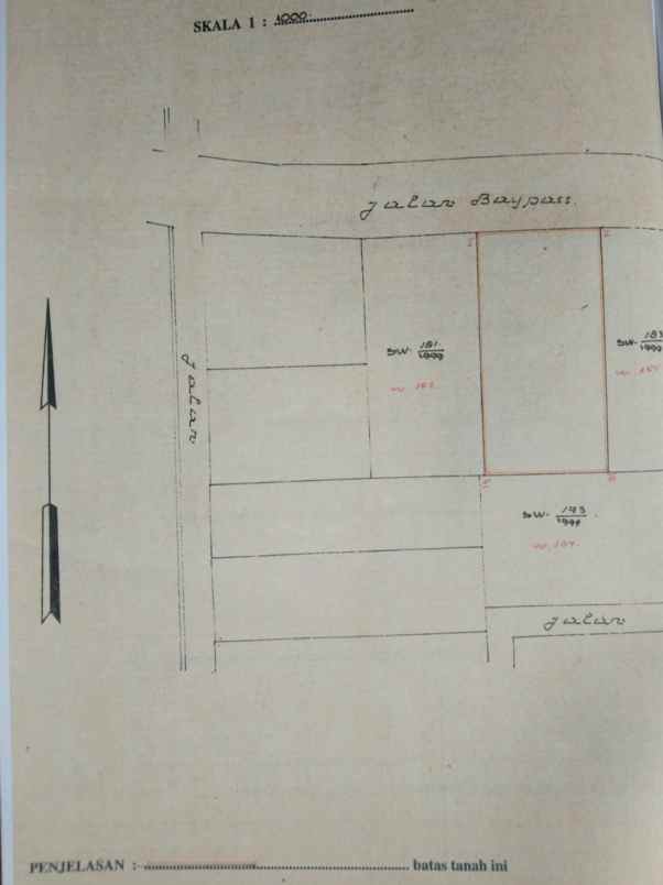 disewakan tanah teuku umar barat