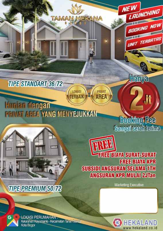 hunian nyaman aman terjangkau taman hekena bogor