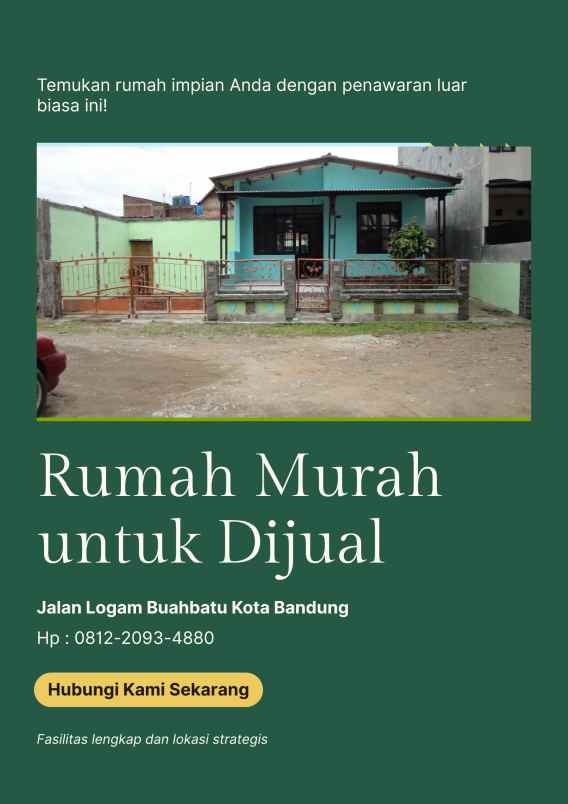 jual rumah murah buahbatu kota bandung