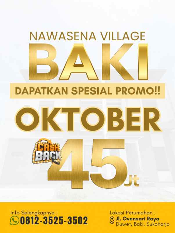 perumahan cluster 2 lantai dekat solo