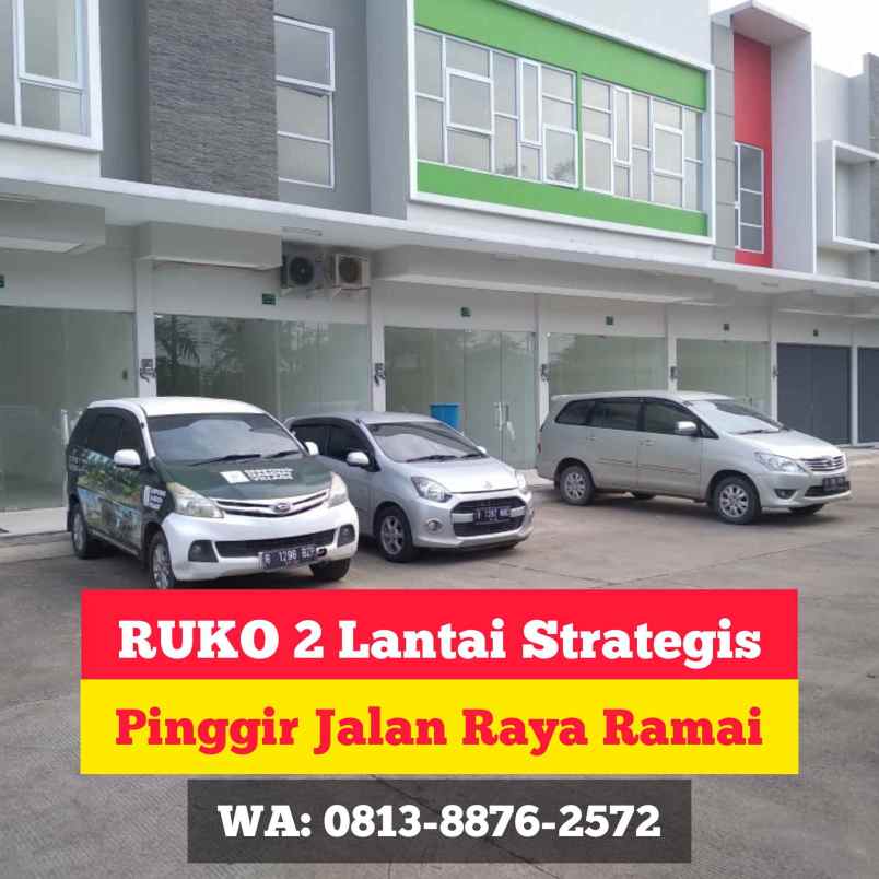 ruko serpong garden 2 strategis ramai pinggir jalan