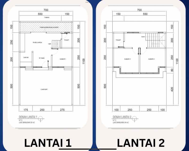 rumah 2 lantai 3 kamar tidur di pandaan