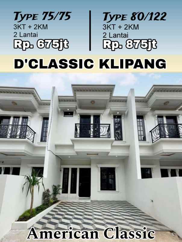 rumah american clasic di klipang semarang