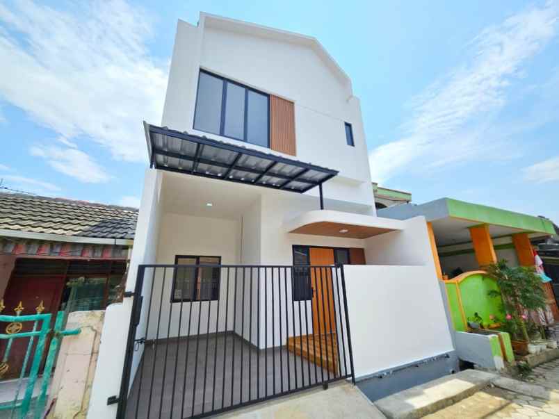 rumah baru modern minimalis pondok ungu permai bekasi