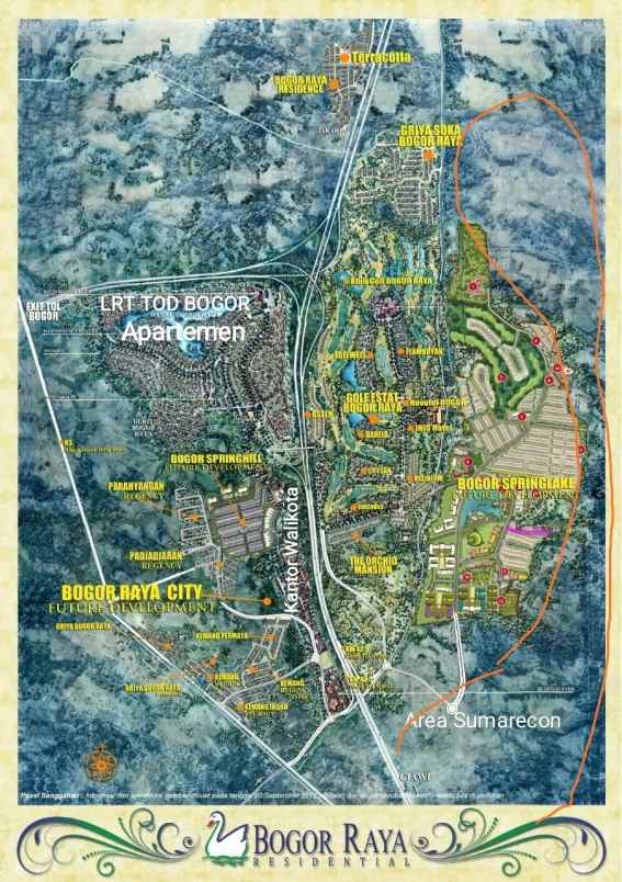 rumah bogor raya city samping