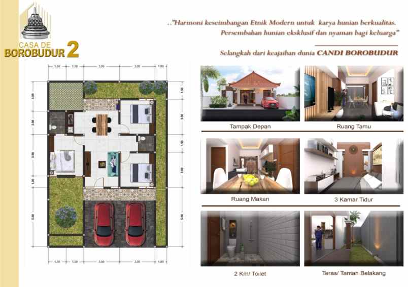 rumah dalam kawasan dekat candi borobudur magelang