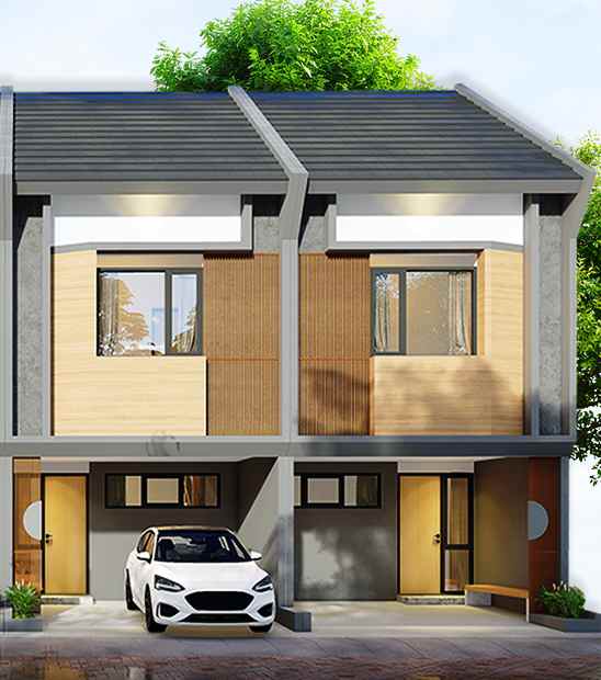 rumah dua lantai dekat jalan raya juanda kota depok