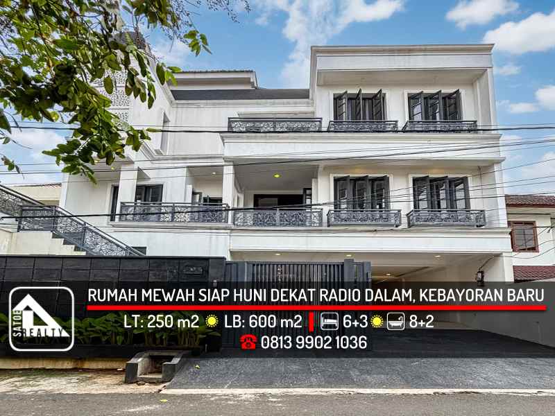 rumah mewah siap huni dekat radio dalam kebayoran baru
