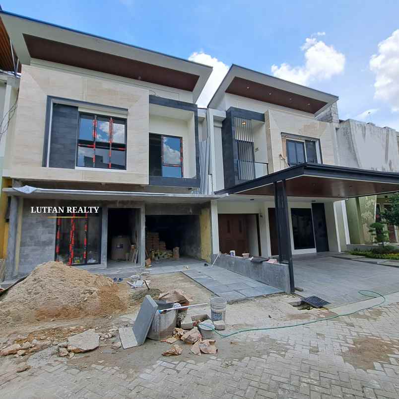rumah modern kontemporer lenteng agung dalam cluster