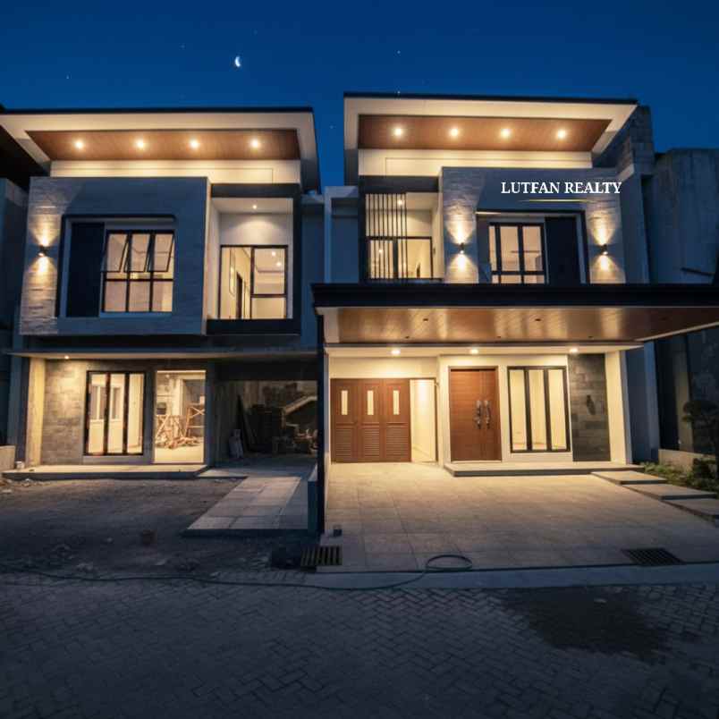 rumah modern kontemporer lenteng agung dalam cluster