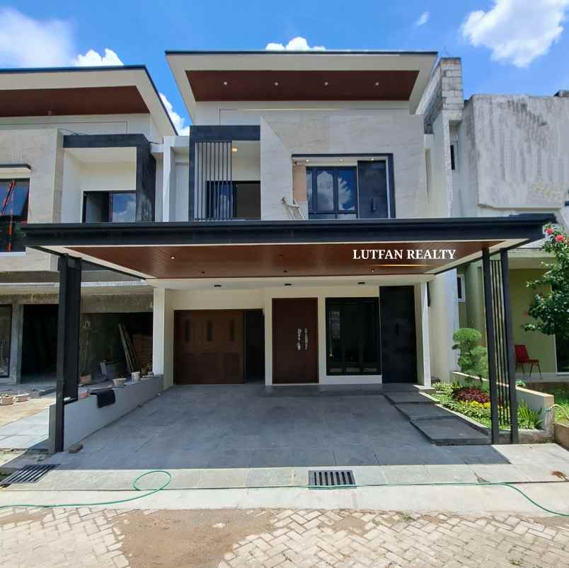 rumah modern kontemporer lenteng agung dalam cluster