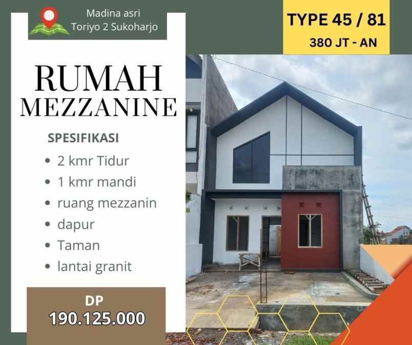rumah murah toriyo bendosari sukoharjo