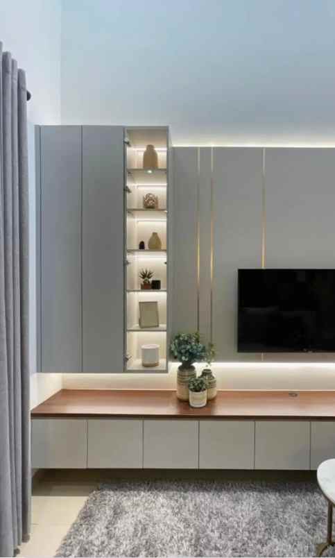 rumah semi furnished di perumahan elite graha natura s