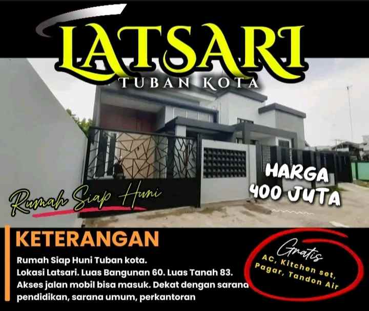 rumah siap huni tuban kota lokasi latsari