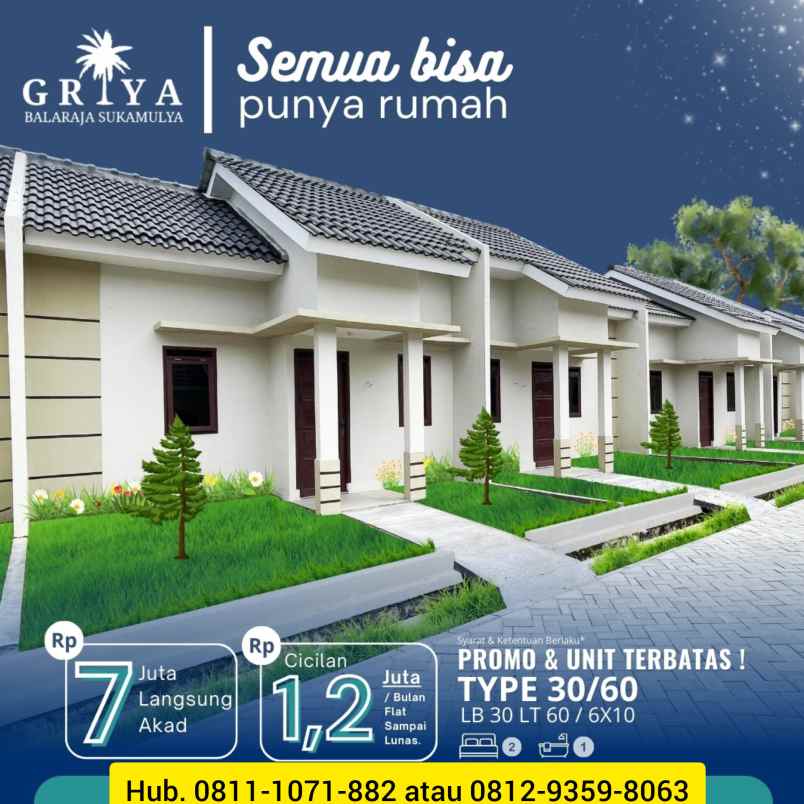 rumah subsidi rasa komersil di balaraja tangerang