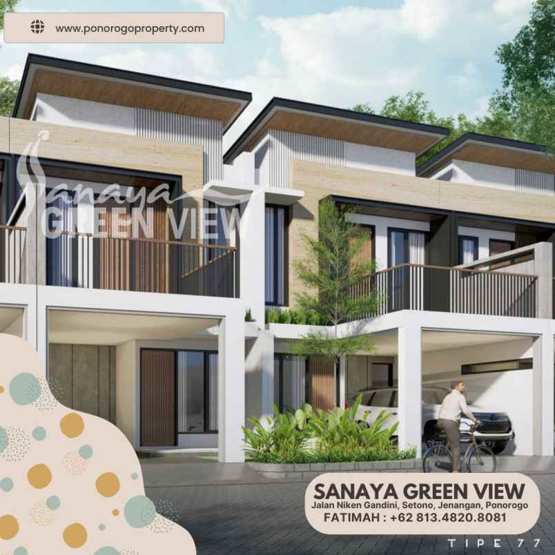 rumah syariah 2 lantai strategis ponorogo