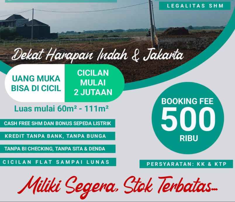 tanah dekat jakarta utara dan jakarta timur