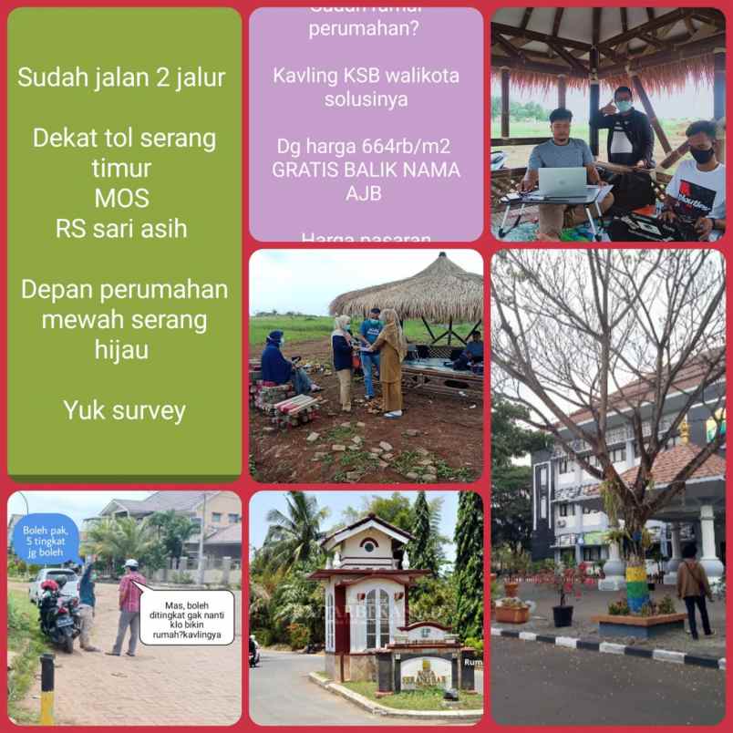 tanah jln ksb kantor walikota serang