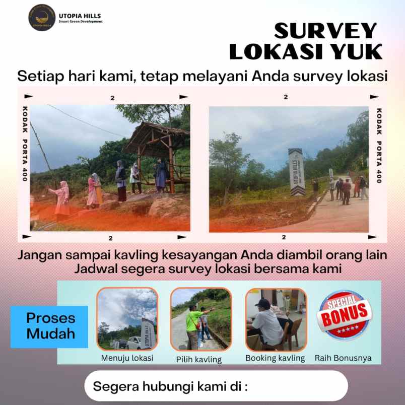 tanah kavling utopia hills puncak 2 bogor