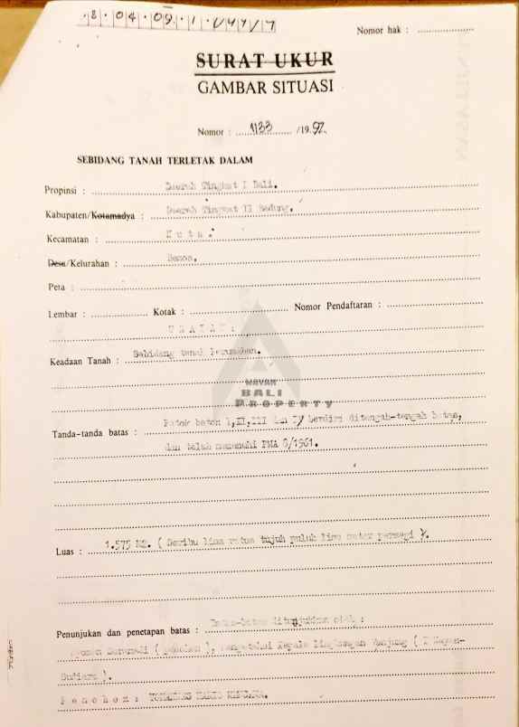 tanah pantai tanjung benoa