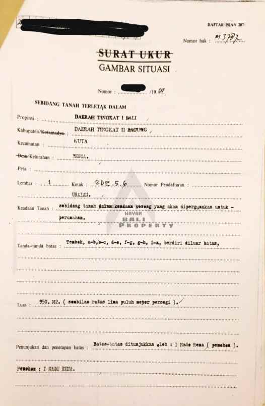 tanah pantai tanjung benoa