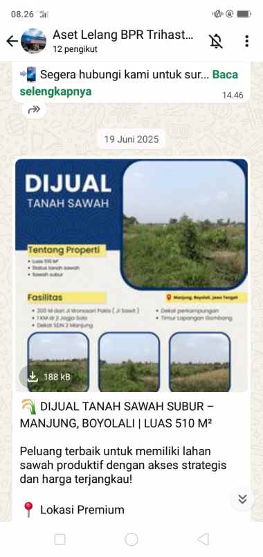 tanah siap bangun harga murah meriah