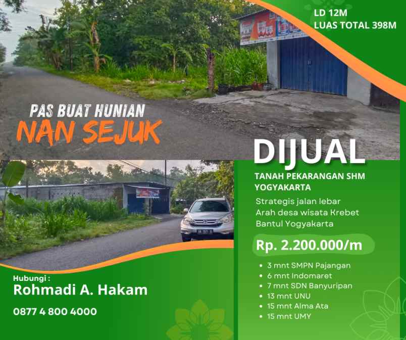 tanah strategis cocok buat hunian dan gudang