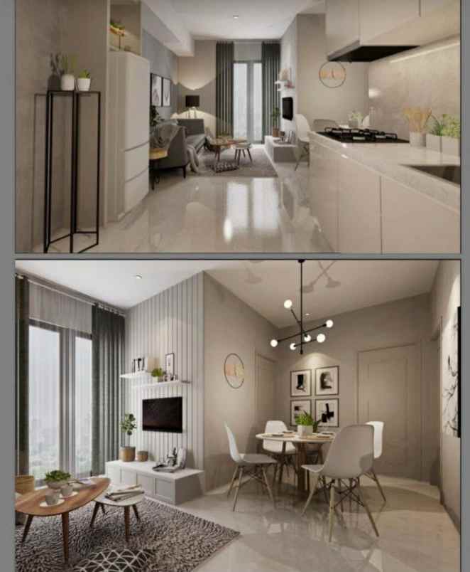 the peak lantai 21 view city siap huni fully furnished