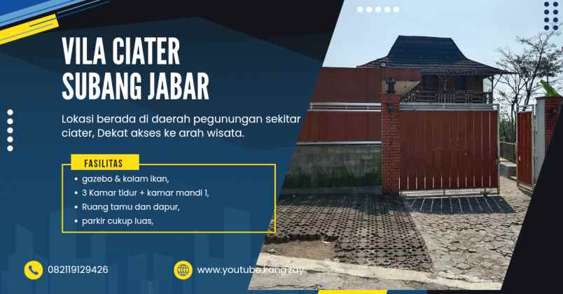 vila di daerah ciater subang jawa barat