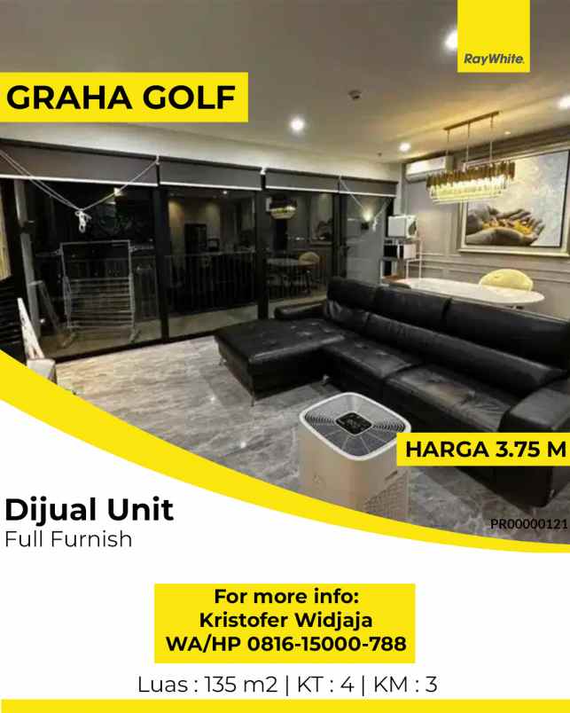 dijual apartemen graha golf tower alexa