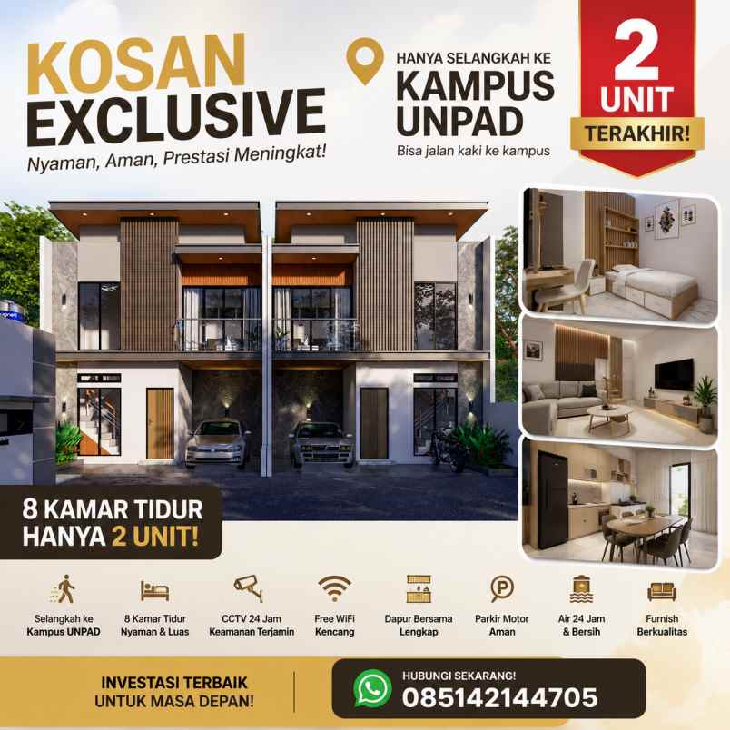 dijual kost eksklusif selangkah ke unpad itb