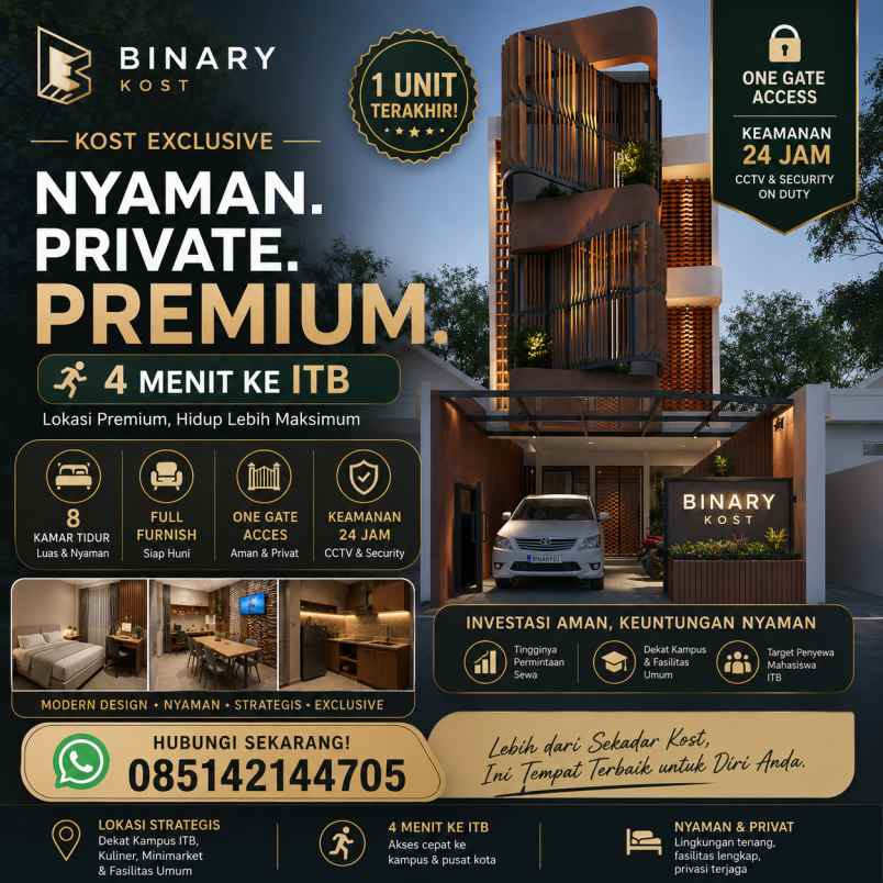 dijual kost jatinangor