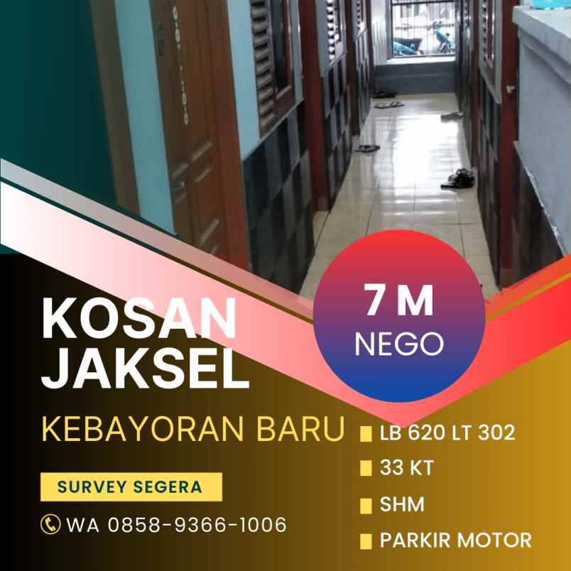 dijual kost kebayoran baru